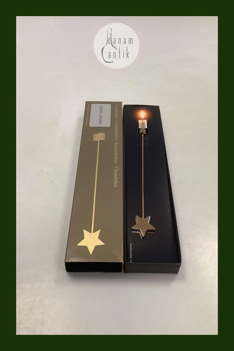 Georg Jensen Golden Christmas Lyseholder - Stjerne 1990