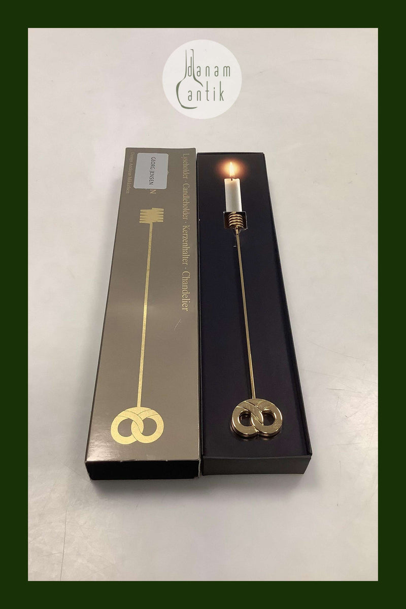 Georg Jensen Golden Christmas Lyseholder - Kringle 1992