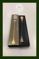 Georg Jensen Golden Christmas Lyseholder - Juletræ 1998