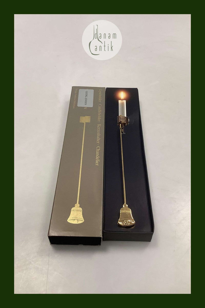 Georg Jensen Golden Christmas Lyseholder - Klokke 1994