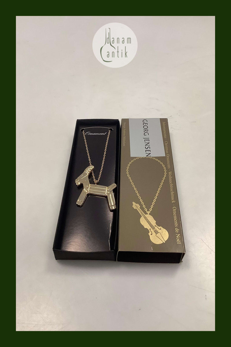 Georg Jensen Ornament Forgyldt Julebuk 1993