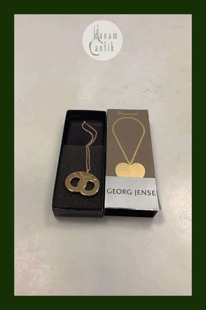 Georg Jensen Ornament Forgyldt Kringle 1992