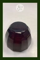 Rubinrote Glas-Zuckerdose Dänisch