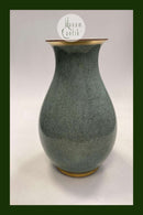 Royal Copenhagen Crackle Vase in Green No. 457 / 2547