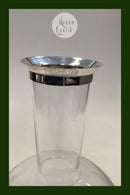 オーレ・パルスビーによるジョージ・ジェンセン/ホルムガード・デカンタ。ガラスとスターリングシルバーのマウント