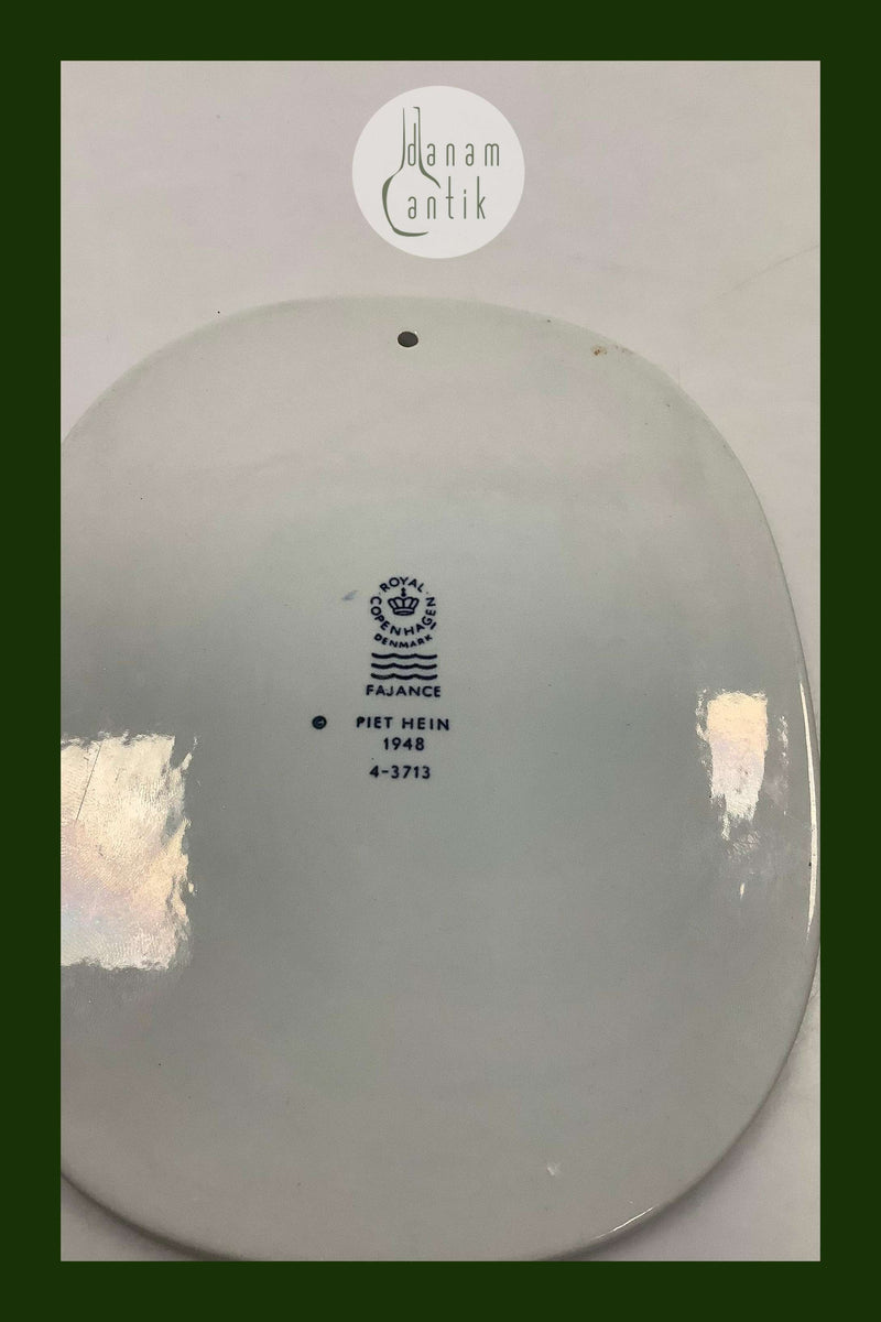 Royal Copenhagen Piet Hein Gruk Platte 1948