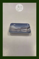 Royal Copenhagen Rechteckige kleine Schale Storstrømsbroen Nr. 3453