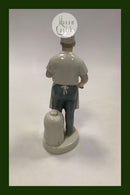 Tysk Figur af Bager med kagerulle