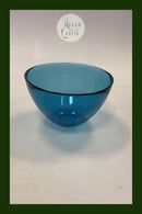 Orrefors Fuga Rund Glas Skål i blå Sverige