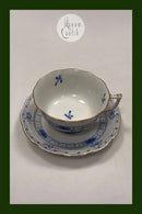 Herend Ungarn Thekop med underkop i Blå overglasur