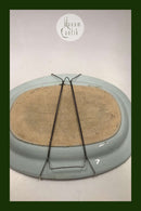 Große ovale chinesische Schale Qianlong 1735-1795