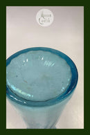 Hyazinthenglas in Türkisblau von Fyns Glasværk