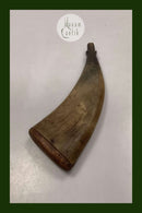 Antique powder horn made of horn