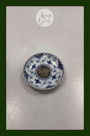 Royal Copenhagen Blue Fluted Blue Fluted Full Lace Light Cuff with mounted 2-Crown Coin No 1009