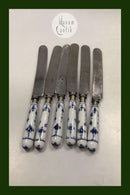 Royal Copenhagen Musselmalet Riflet Spisekniv  Måler 24,5 cm / 9.65 inch.