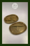 Georg Jensen Super Ellipse Tablett aus Messing von Piet Hein 24,7 cm x 18,8 cm