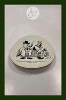 Knabstrup Platte med Storm P. Motiv og Vers