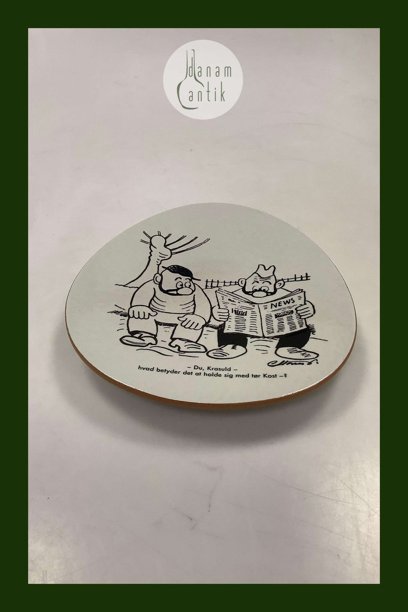 Knabstrup Platte med Storm P. Motiv og Vers