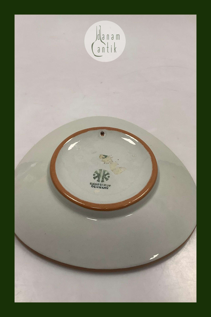 Knabstrup Platte med Storm P. Motiv og Vers