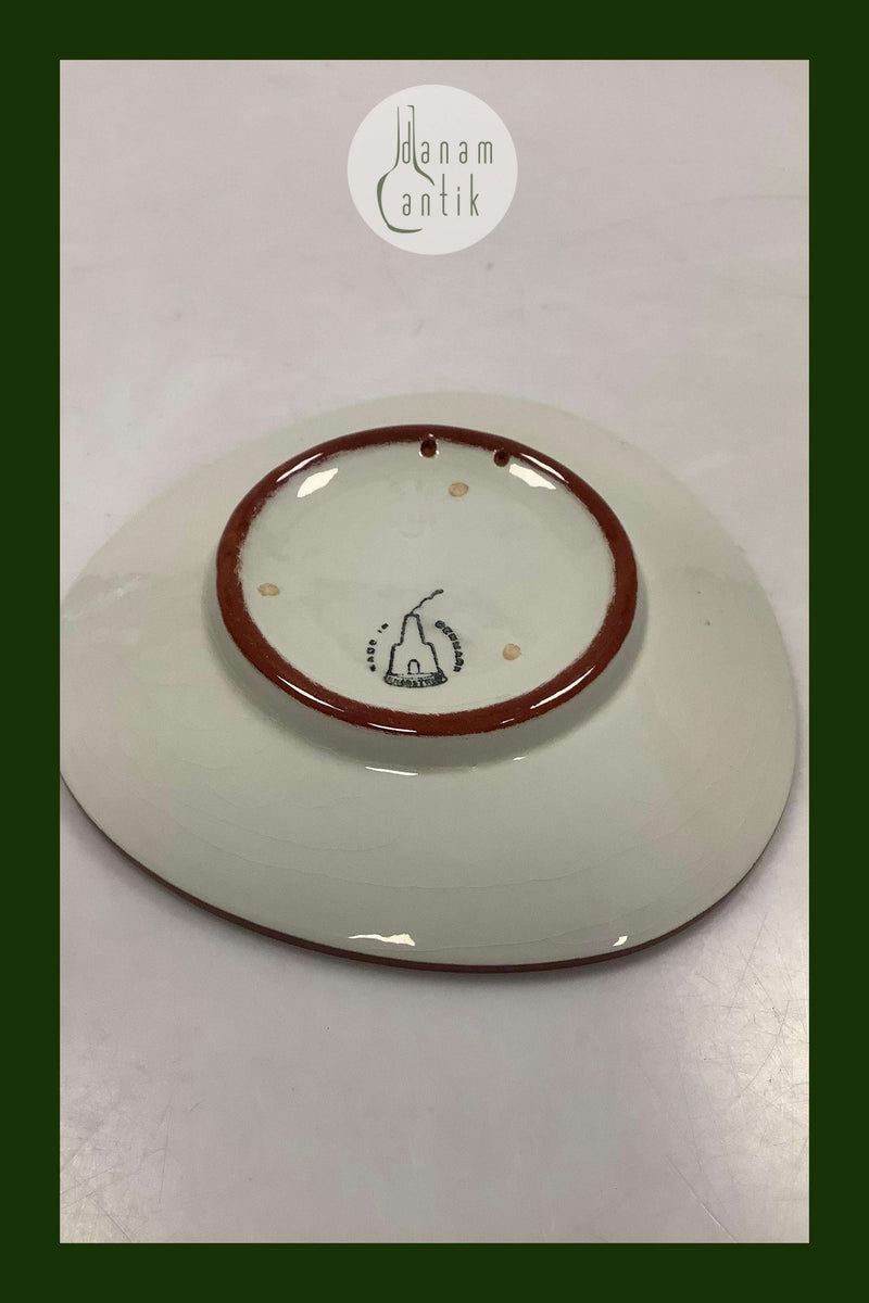 Knabstrup Platte med Storm P. Motiv og Vers