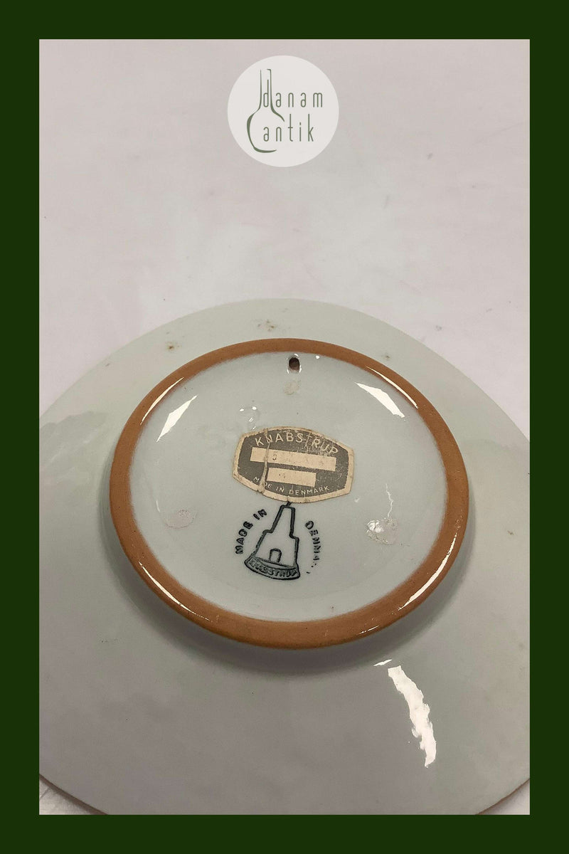 Knabstrup Platte med Storm P. Motiv og Vers