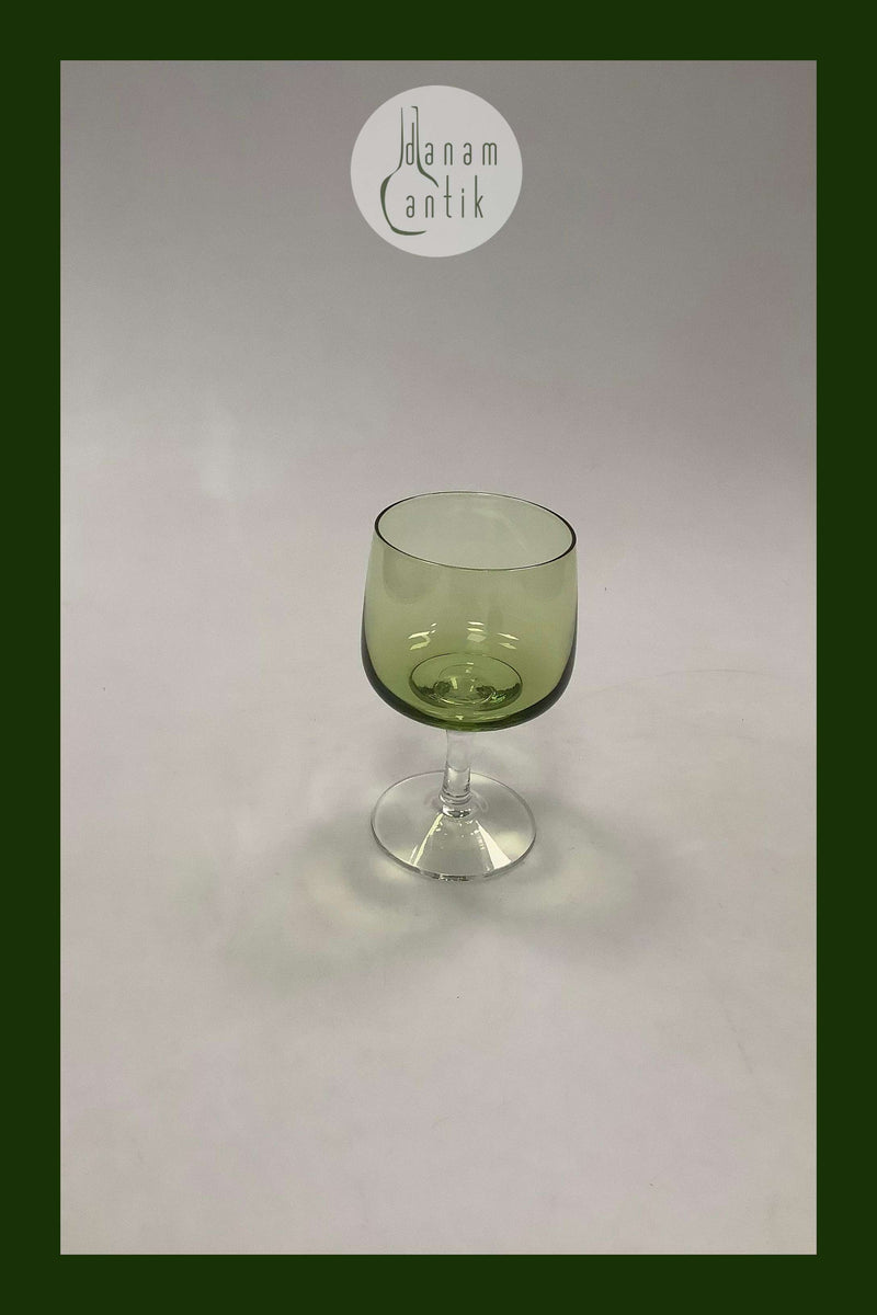 Mandalay Grøn Hvidvinsglas, Lav Kumme. Holmegaard