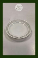 Bing og Grøndahl Haga Hvid Gennembrudt Kant Kagetallerken No 306