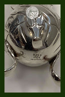 Dänisch Silber Pfefferstreuer Hugo Grun Maßnahmen 9,5cm / 3,74 Zoll