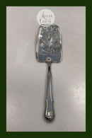 Großer Fischspaten aus dänischem Silber in Muschelform von Lamotte, 1895