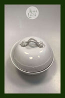 Royal Copenhagen White Flora Danica Pearl Pattern Low dish No 3568