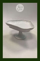 Royal Copenhagen Hvid Flora Danica Perlestel trekantet opsats No 3511