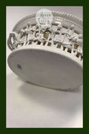 Royal Copenhagen Hvid Flora Danica Perlestel Oval Frugtkurv No 3536