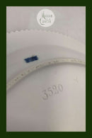 Royal Copenhagen Hvid Flora Danica Perlestel Stort ovalt serveringsfad no. 3520 / 374