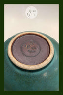 Stor Saxbo Vase i Flot Grøn Harepels glasur No 396