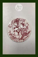 Bjørn Wiinblad: Rød august platte fra Nymølle - BYE-BYE