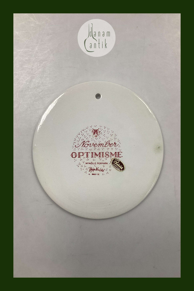 Bjørn Wiinblad: Rød november platte fra Nymølle - OPTIMISME