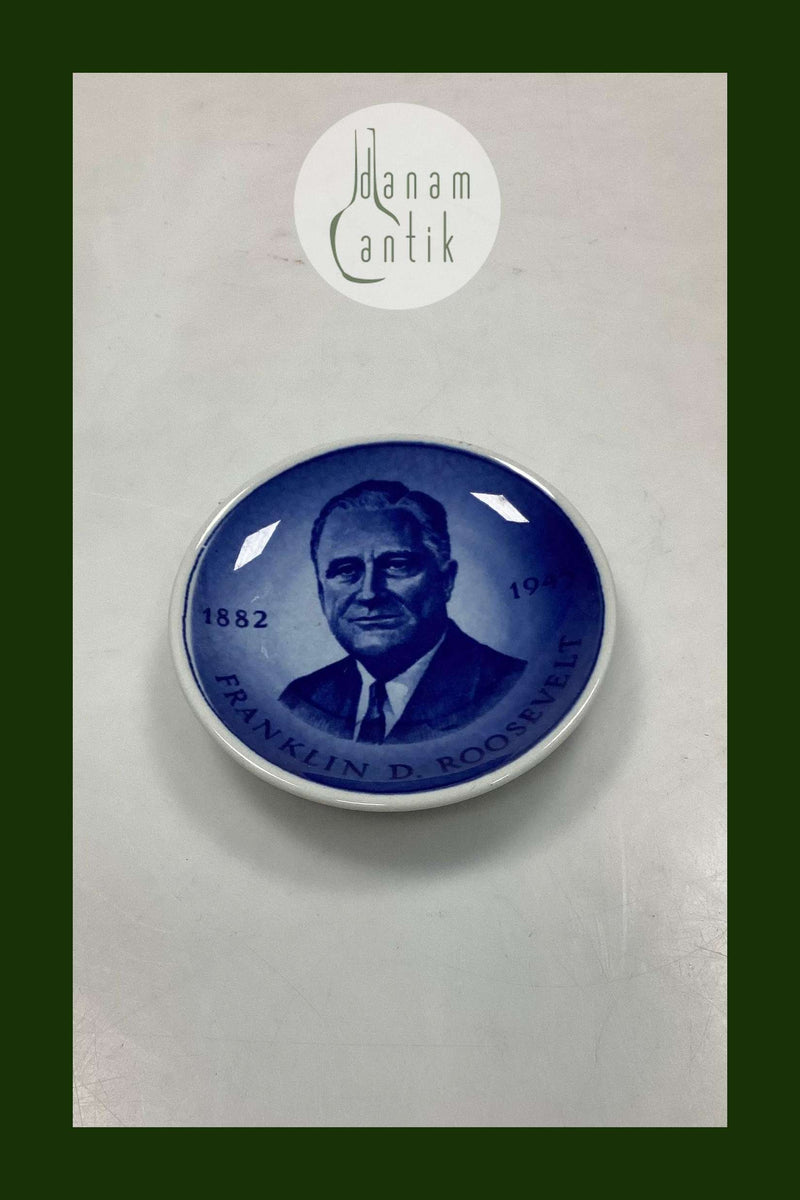 Royal Copenhagen 2010 Plaque Franklin D. Roosevelt 1858-1919 No 179