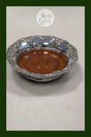 Sølvplet / Træ Flaske Bakke