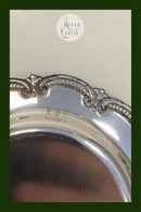 Flaschentablett in versilbert / Neusilber