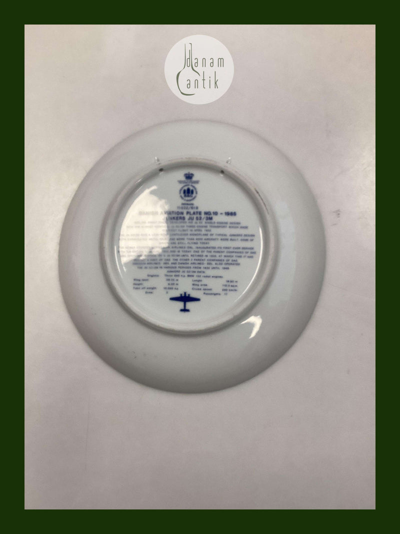 Bing & Grøndahl SAS Flyver Platte No 10 1985