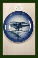 Danish Aviation Plate J.C. H. Ellehammer 1906 75 years 1981 Measures 18 cm ( 7.09 in. )