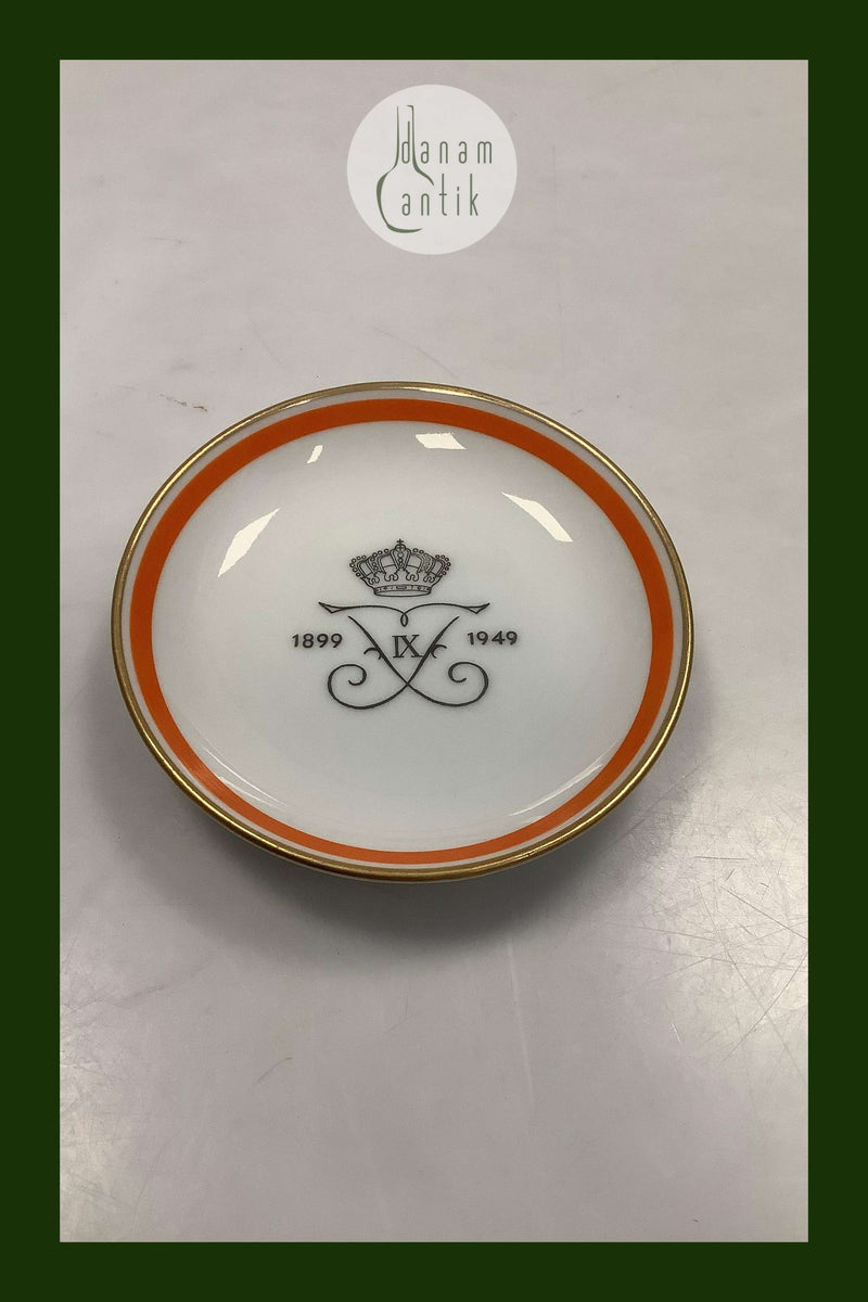 Bing og Grøndahl Mindeplatte / Skål for Frederik. 9 50 års fødselsdag 1899-1949