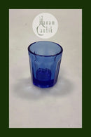 Kastrup Fyns Glasværk Barne Kop i Blåt Glas