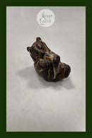 Arne Ingdam Figur af Bjørne Unge i lækker glasur