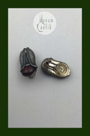 Georg Jensen Sterling Silber Jahresohrclip 2007 (Karneol)