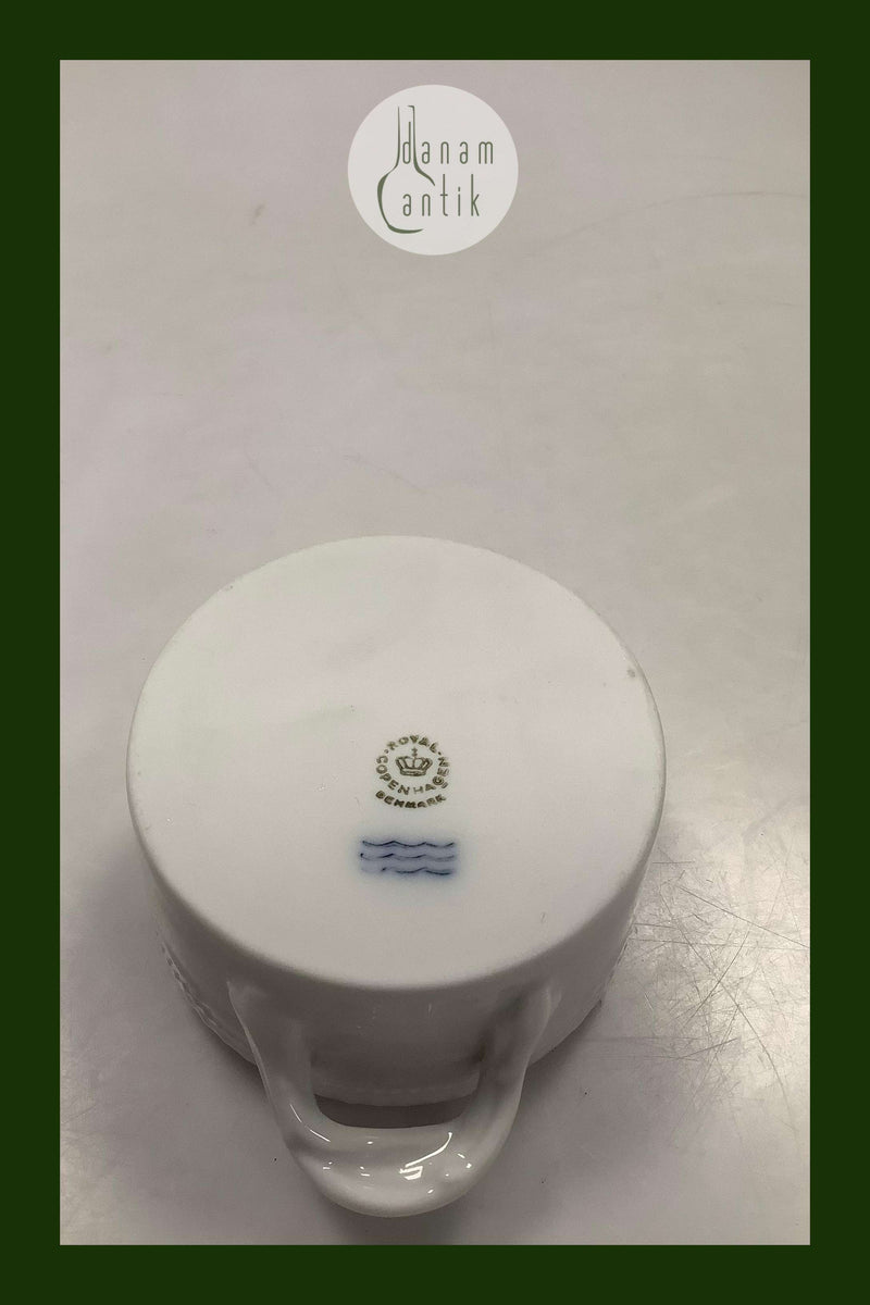 Royal Copenhagen White Flora Danica Sugar Bowl without Lid No 3502