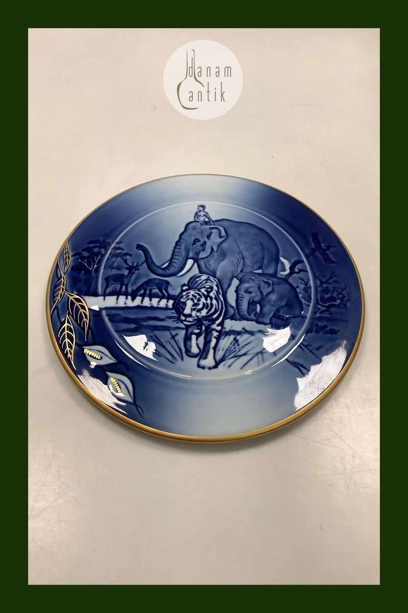 Bing og Grøndahl Peace on Earth Platte 1989 Elefant og Tiger