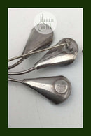 J Tostrup, Norway Sterling Silver Enamel Jewelry Set (Brooch + Earrings)