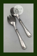 Frigast Silber / Stahl Altes geriffeltes Salatset