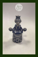 Bjørn Wiinblad Studio Lysestage i blå No L89 fra 1976